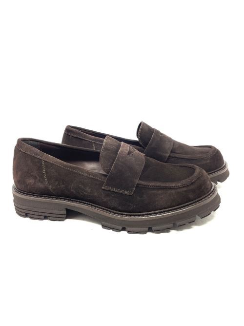 Mocassino donna college platform IL LACCIO | K213105CAMOSCIOT.MORO